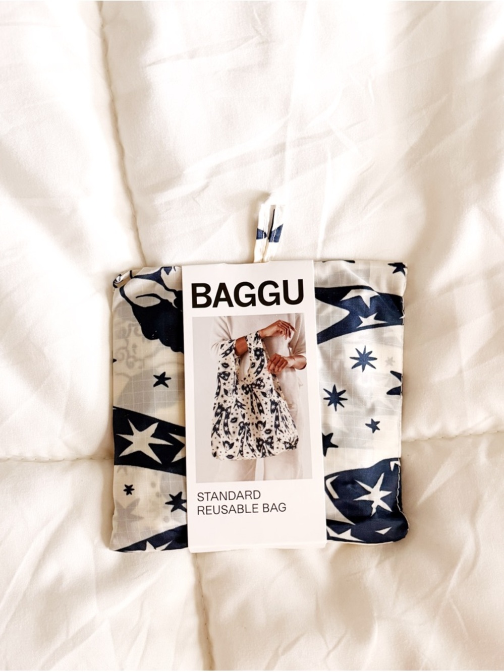 Baggu Cherub Bow Blue Standard Bag